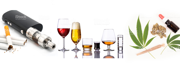 Tobacco, Alcohol, Cannabis