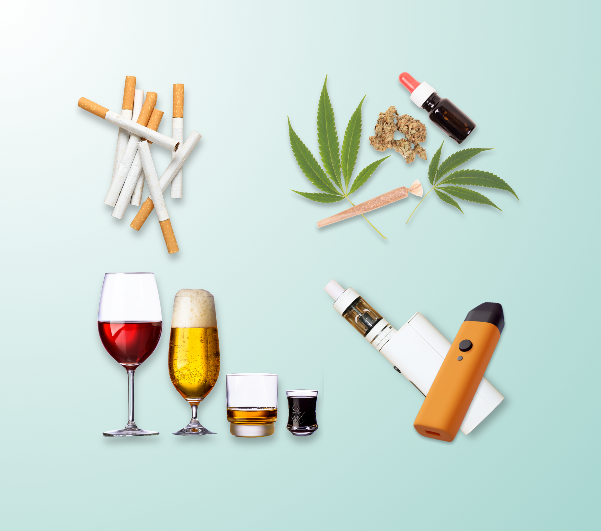 Tobacco, Alcohol, Cannabis